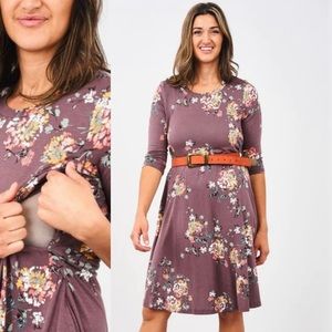 NWT 🌼Latched Mama🌼 3/4 Sleeve Nursing Dress